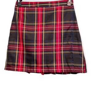 Sim & Sam Plaid Mini Skirt